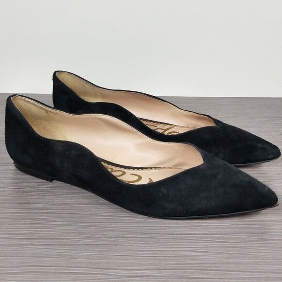 Sam Edelman Riza Flat, Black Suede, Womens Size 9.5 M - Picture 3 of 12